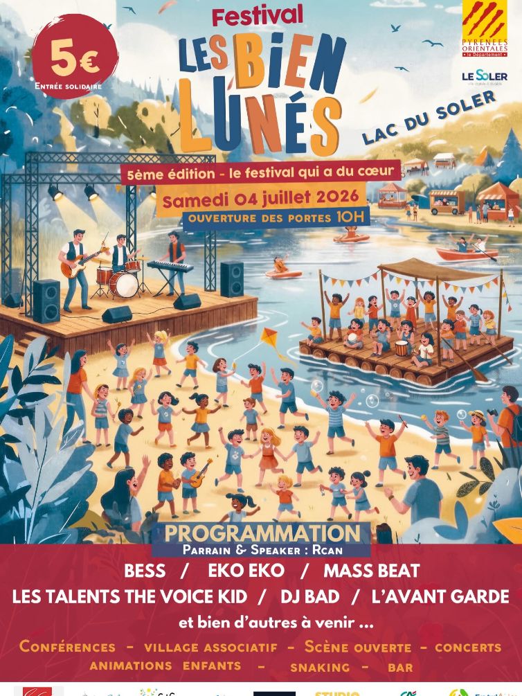 5ÈME ÉDITIONS FESTIVAL LES BIENS LUNÉS D39 Route de Pézilla Le Soler 2026-07-04