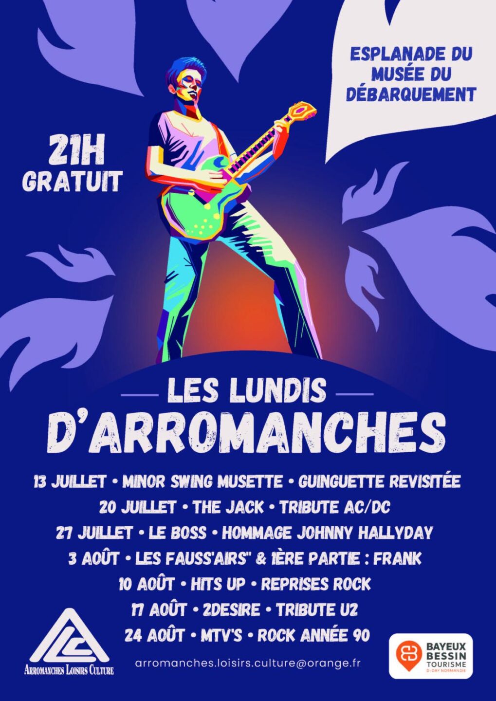 7ème Concert Lundi d’Arromanches MTV’S Reprises Rock Place du 6 juin Arromanches-les-Bains