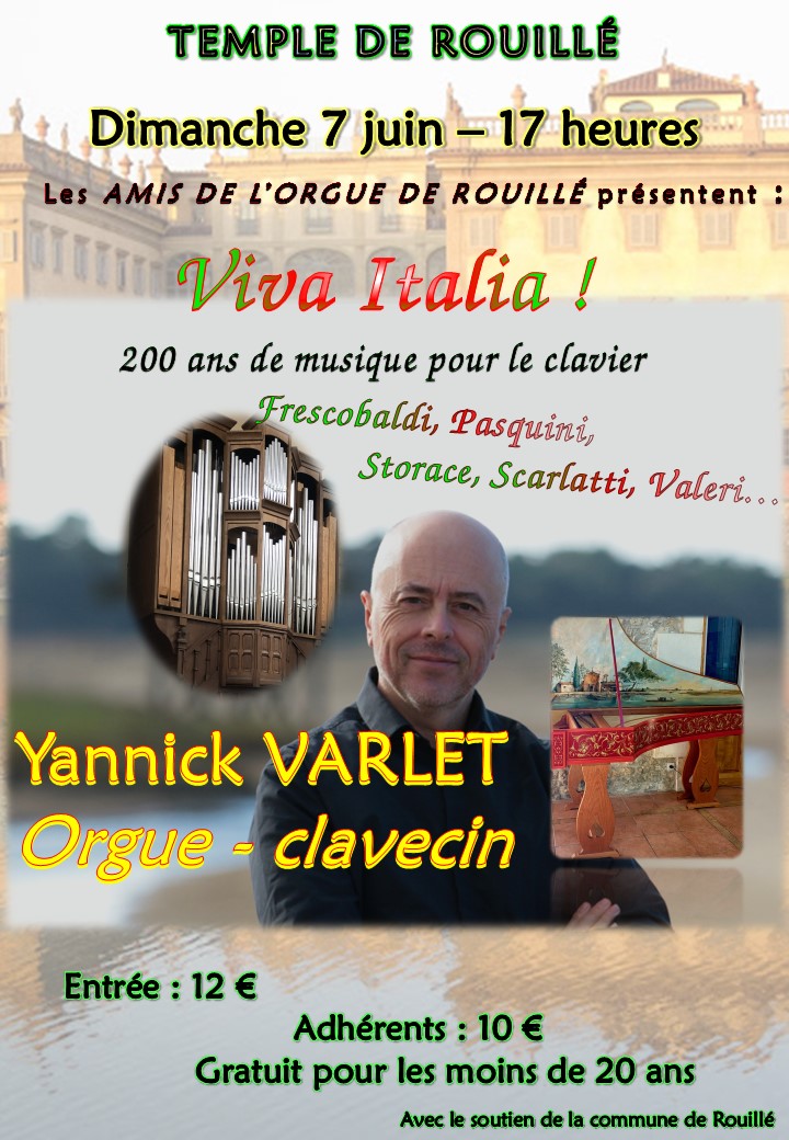 Viva Italia ! 200 ans e musique italienne pour clavier Temple Rouillé