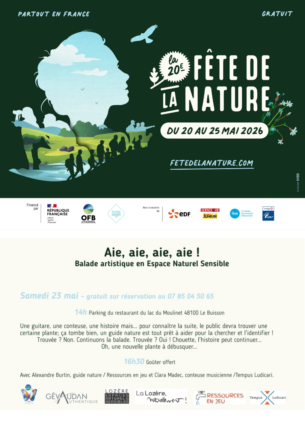 AIE, AIE, AIE, AIE ! BALADE ARTISTIQUE EN ESPACE NATUREL SENSIBLE  Le Buisson