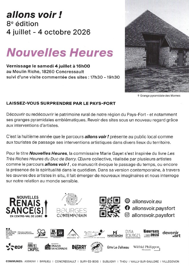 [Allons Voir !] Vernissage et visite commentée Le Moulin Riche Concressault 2026-07-04
