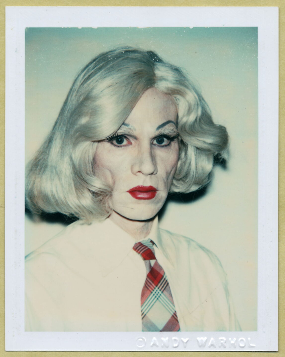 Andy Warhol Self Portrait in drag