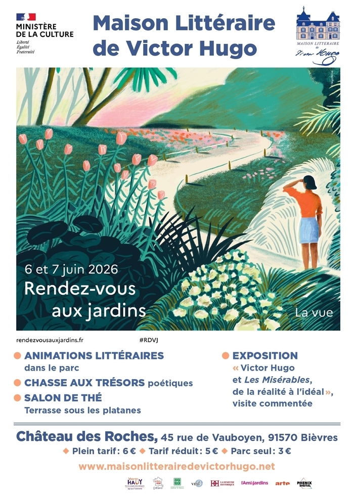 Animations littéraires dans le parc du Château des Roches, Maison littéraire de Victor Hugo, Bièvres