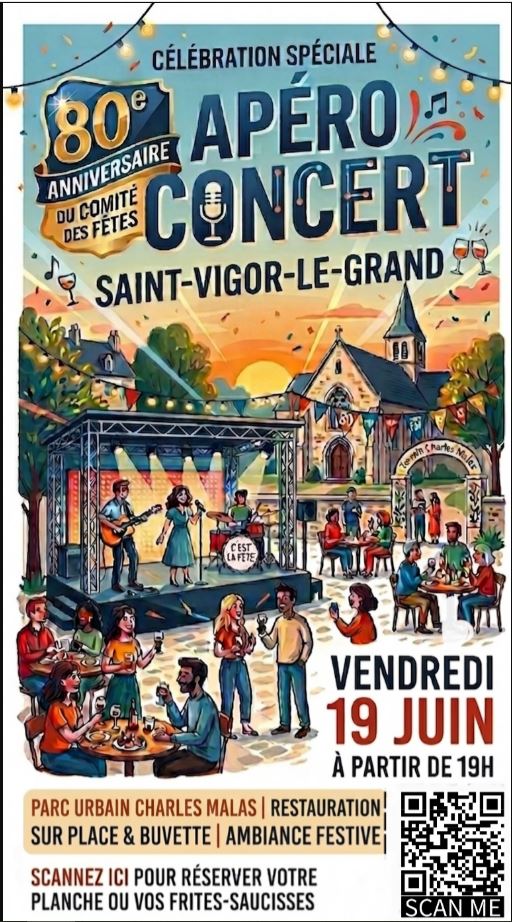 Apéro-concert Tente d’accueil Saint-Vigor-le-Grand