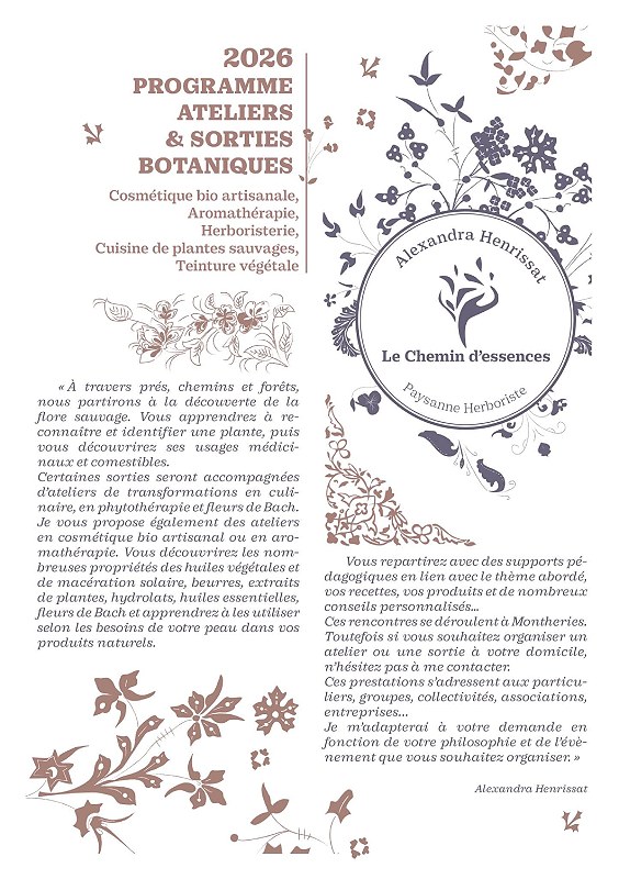 Aromathérapie et fabrication d’une trousse de secours estivale Montheries