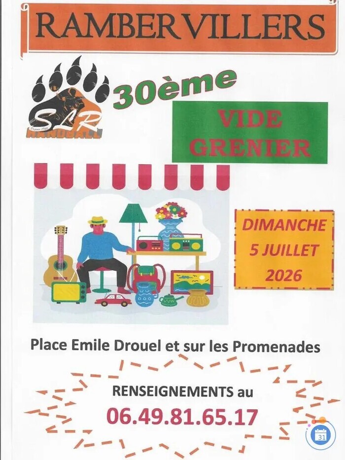 Association Sports et Loisirs Rambuvetais, Places des Promenades, Rambervillers