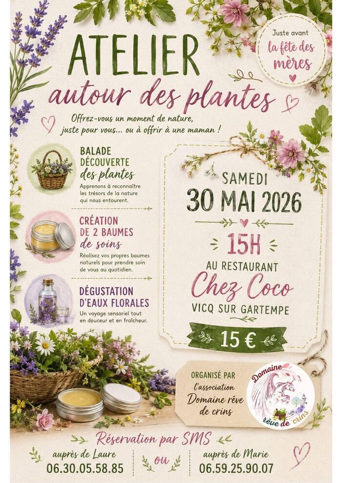 Atelier Autour des plantes place du bourg Vicq-sur-Gartempe