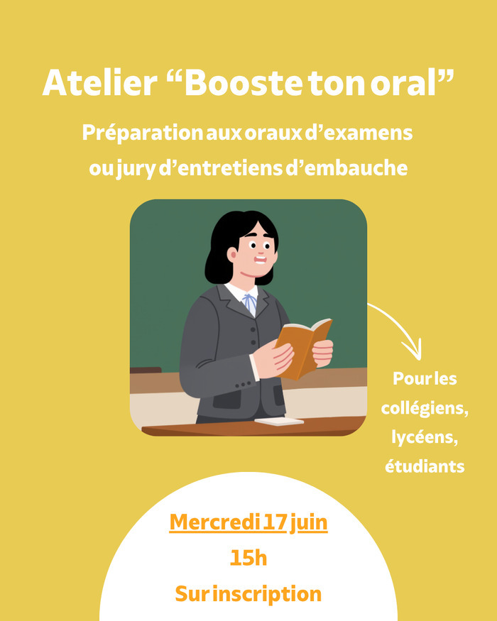 Atelier "Booste ton oral" La Source Le Bouscat