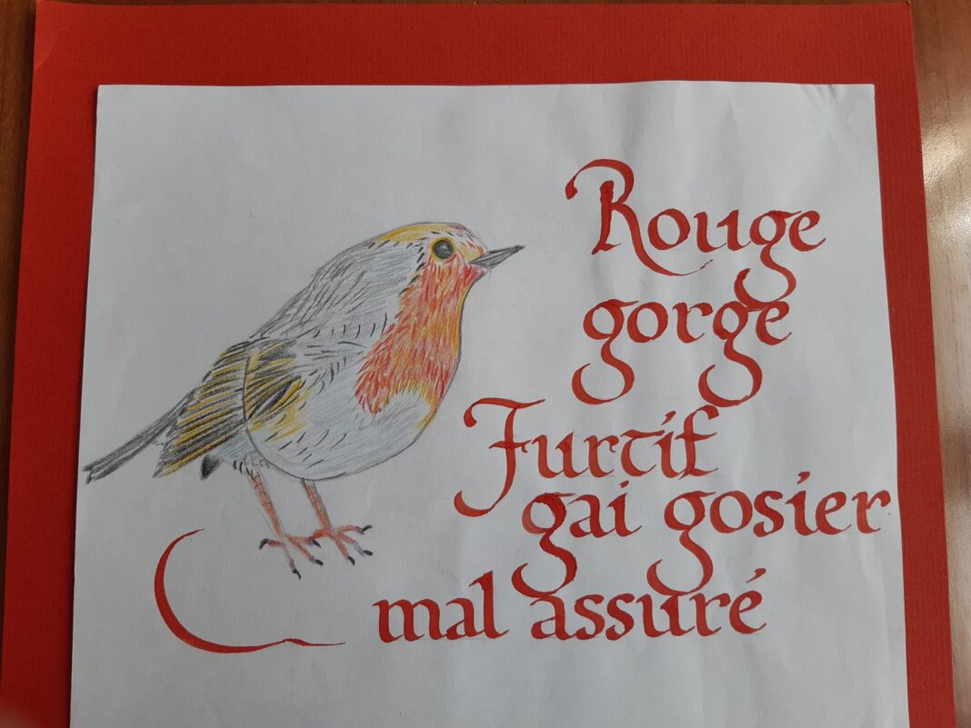 Atelier calligraphie écriture Caroline Place du château Jumilhac-le-Grand