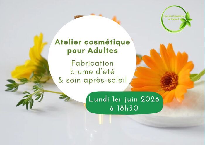 Atelier cosmétique pour adultes: Fabriquez votre Soin après-soleil & votre Brume rafraîchissante, Espace de quartier Eaux-Vives, Genève