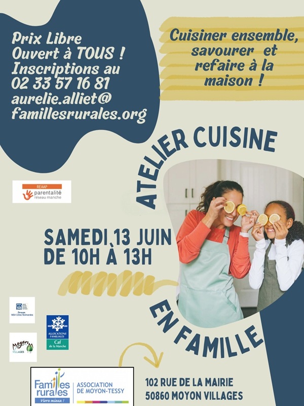 Atelier cuisine en famille Moyon Moyon Villages