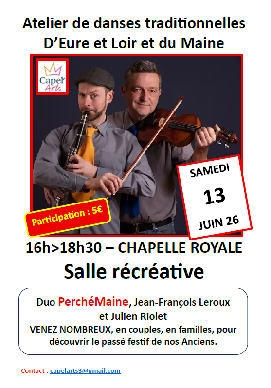 Atelier de danses traditionnelles d’Eure & Loir et du Maine Chapelle-Royale