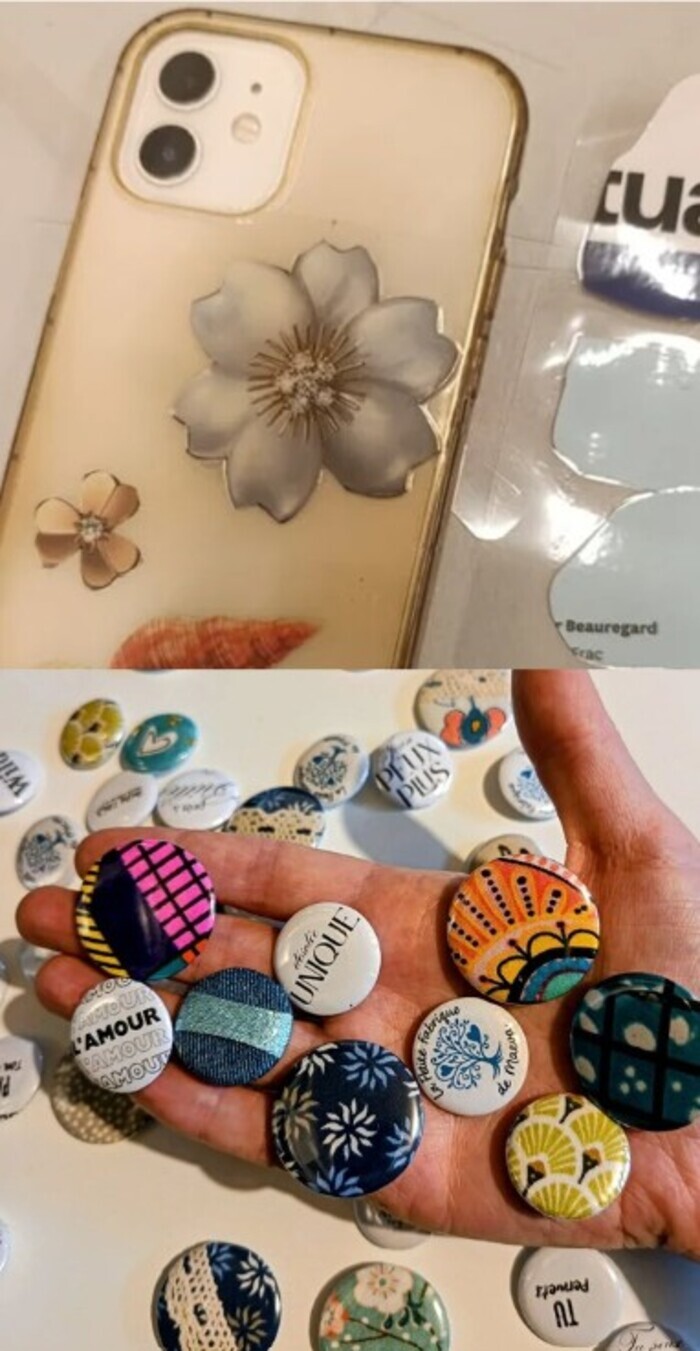 Atelier de personnalisation de badges et coque de téléphone, La Cale, Rennes