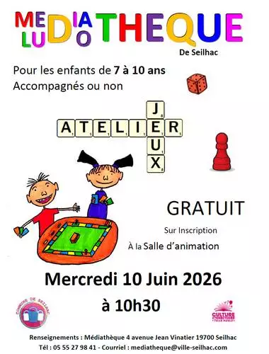 Atelier jeux 4 Avenue Jean Vinatier Seilhac 2026-06-10