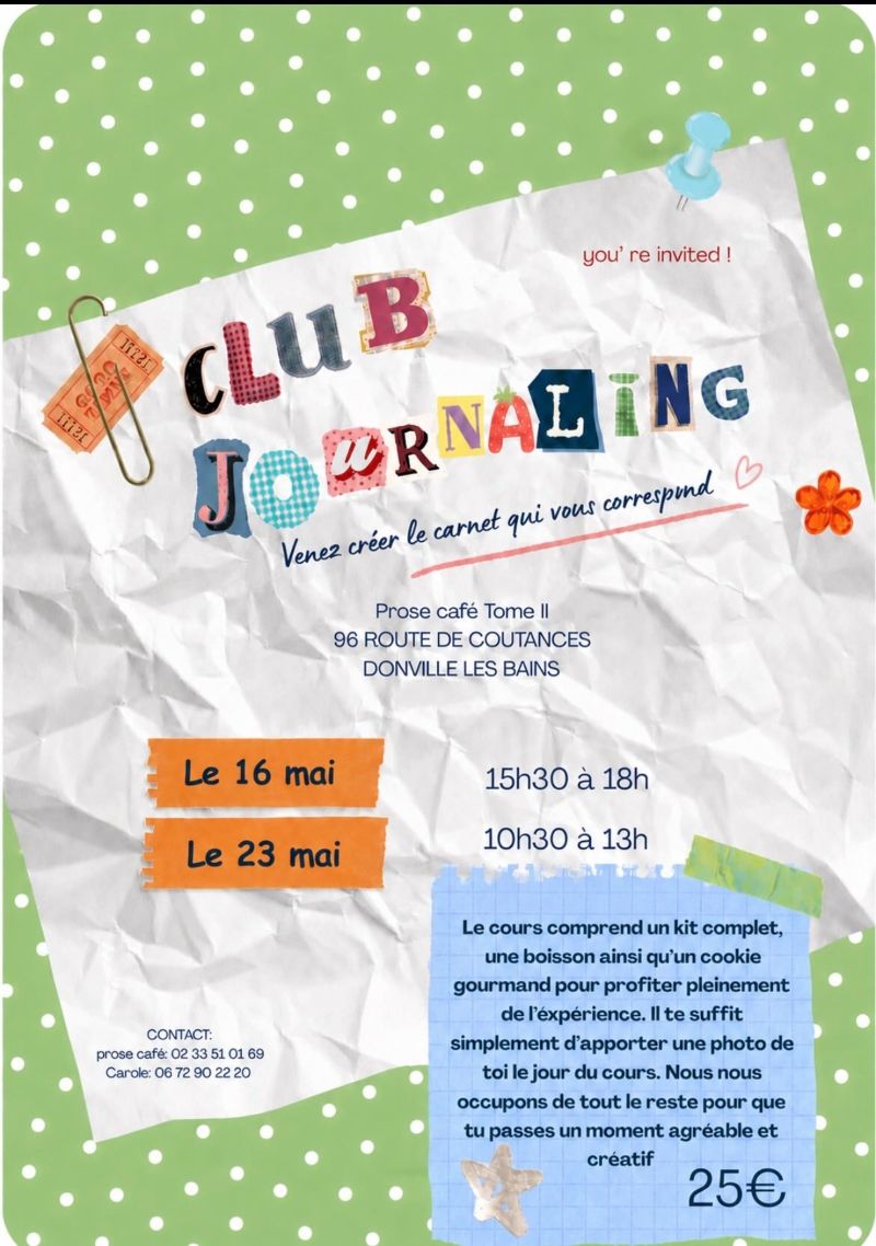 Atelier Journaling Donville-les-Bains