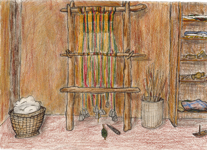 Atelier : "Le vêtement gaulois : tissage