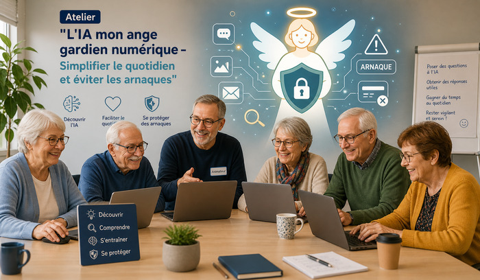 Atelier : L’IA mon ange gardien numérique – Simplifier le quotidien et éviter les arnaques, Digital & Services Informatiques, Paris