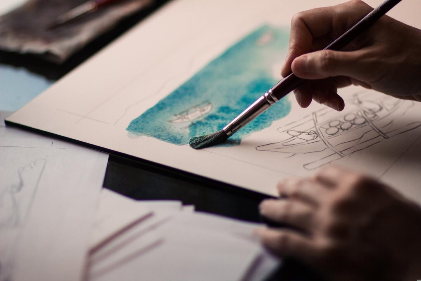 Atelier peinture Tiers-Lieu L’Arbre Commes