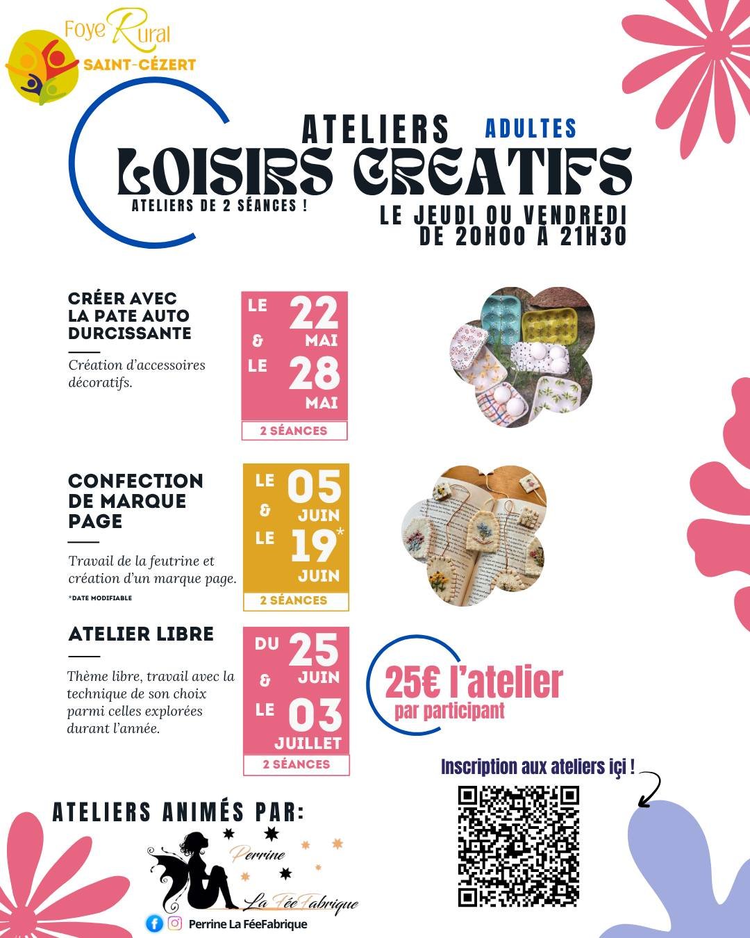 ATELIERS CRÉATIFS ADULTES FOYER RURAL Saint-Cézert 2026-05-22