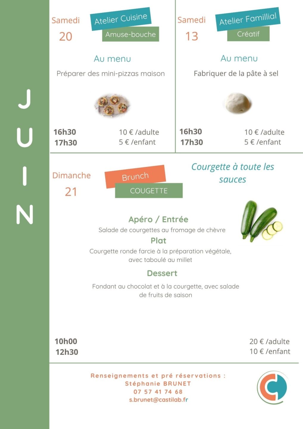 Ateliers culinaires juin à Bio d&rsquo;Ici  Castillon-la-Bataille