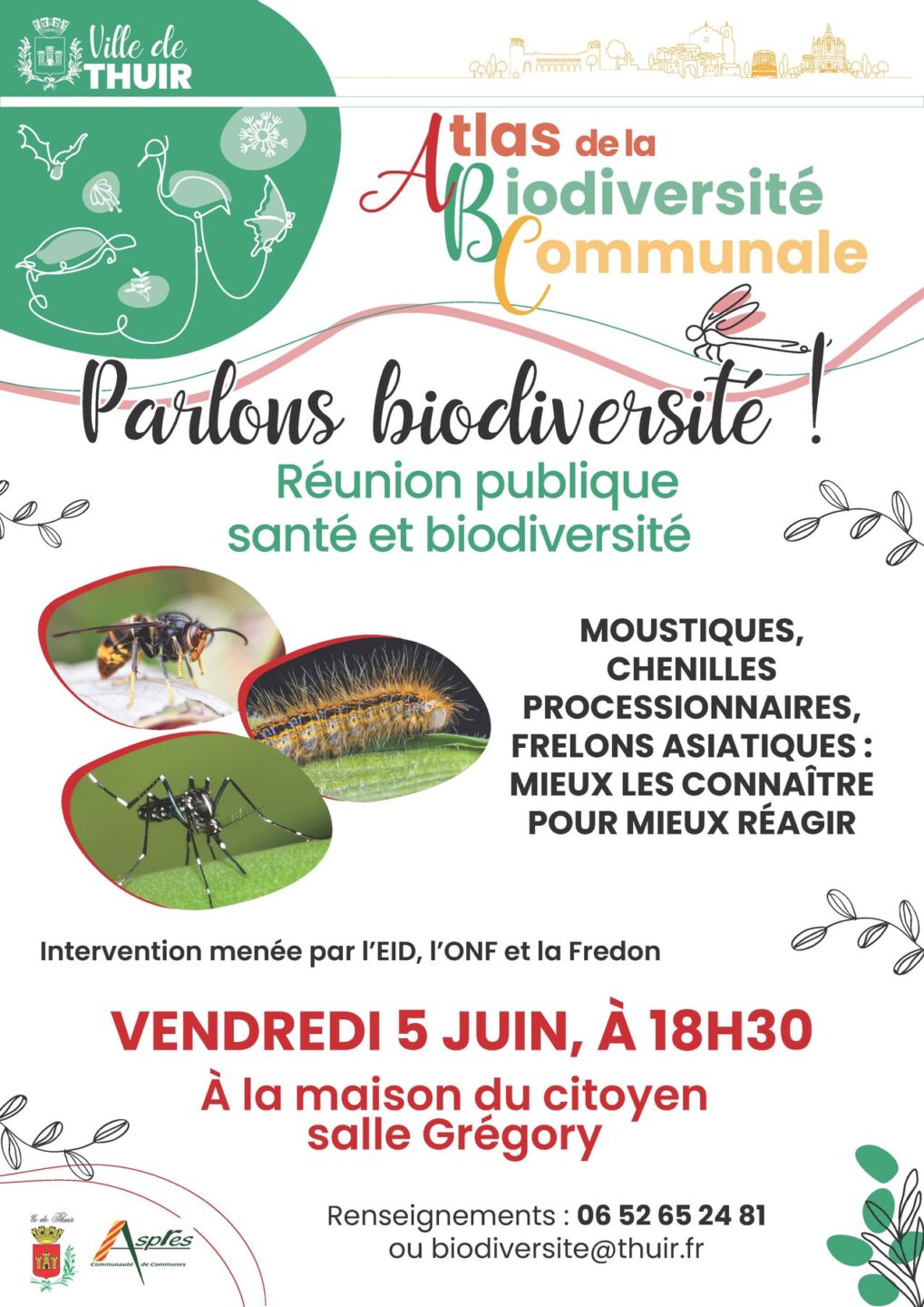 ATLAS DE LA BIODIVERSITÉ COMMUNALE RÉUNION PUBLIQUE Thuir