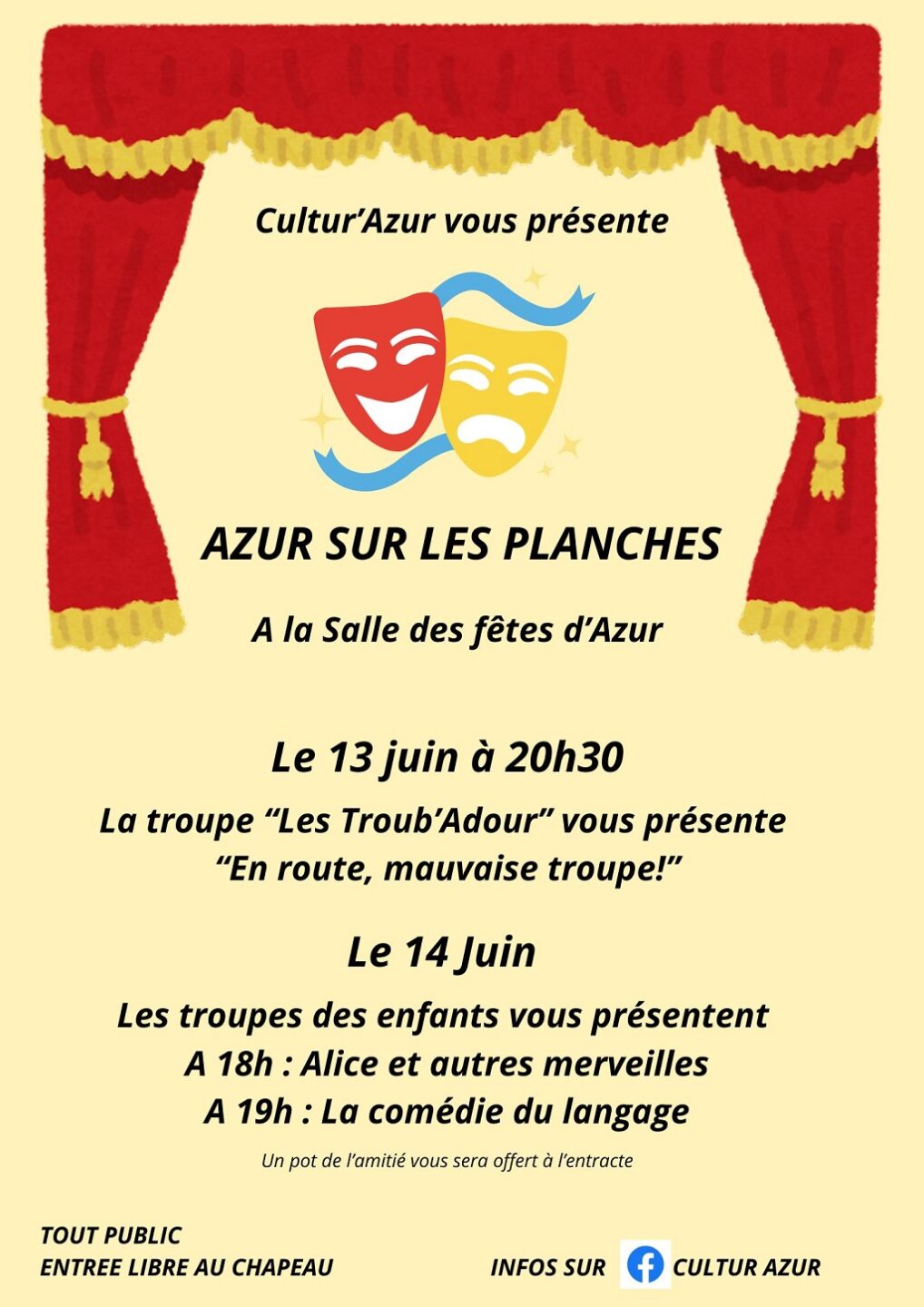 Azur sur les planches 72 Rue Jules Ferry Azur 2026-06-13