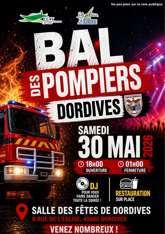Bal des pompiers Dordives