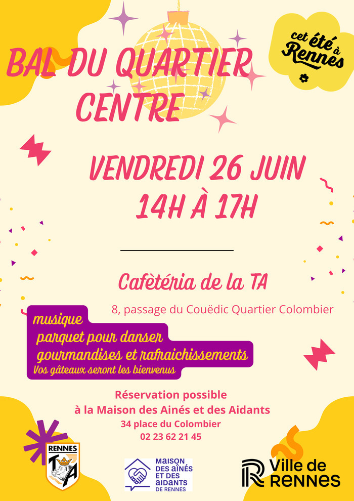 Bal du quartier centre, association la tour d’auvergne, Rennes