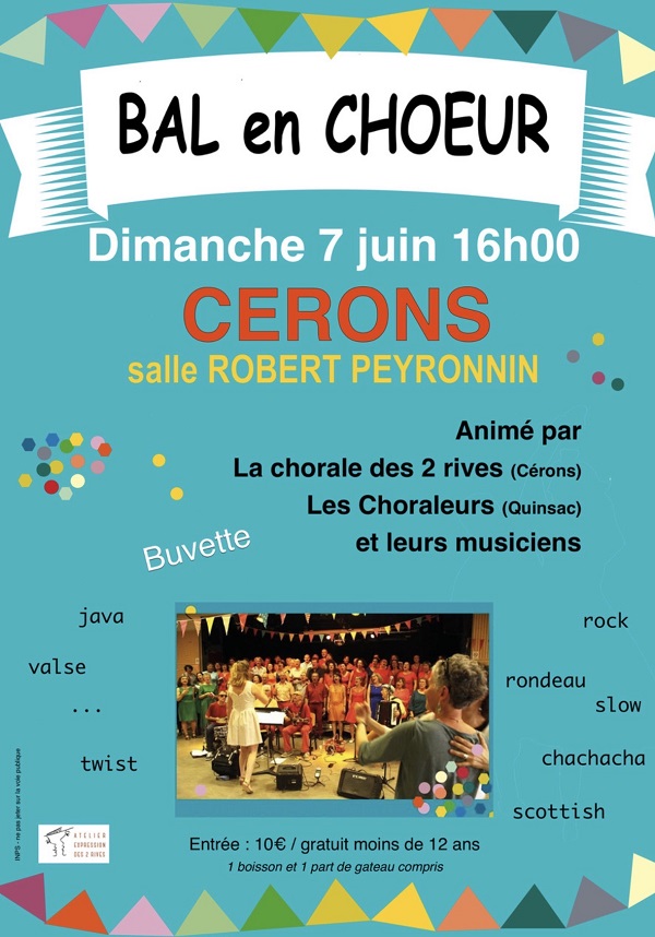Bal en Choeur Salle Robert Peyronnin Cérons 2026-06-07