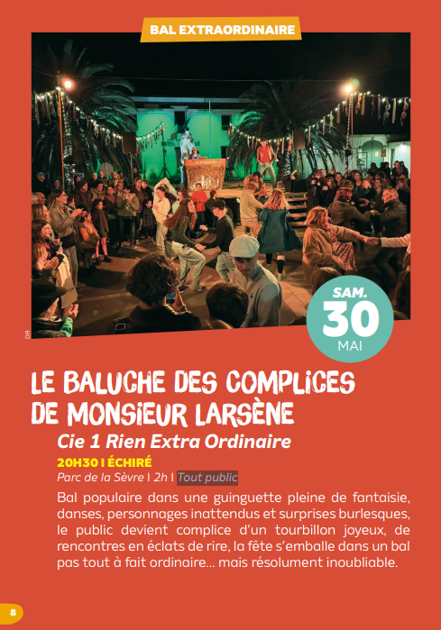 Bal extraordinaire La 5e saison à Échiré Chemin du Marais Échiré 2026-05-30