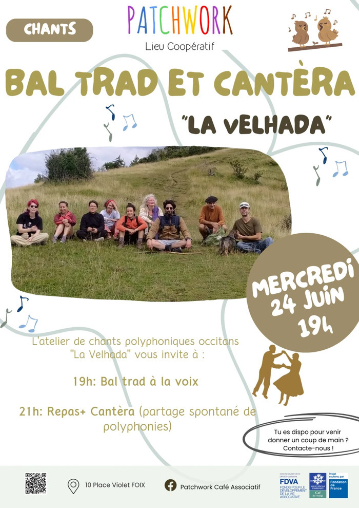 Bal trad + Cantèra au Patchwork, 10, Place Violet, Foix (09), Foix
