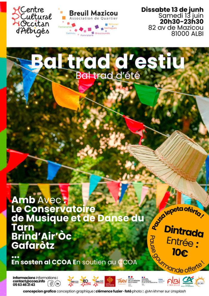 Bal trad d'été Chapiteau du stade Mazicou Albi
