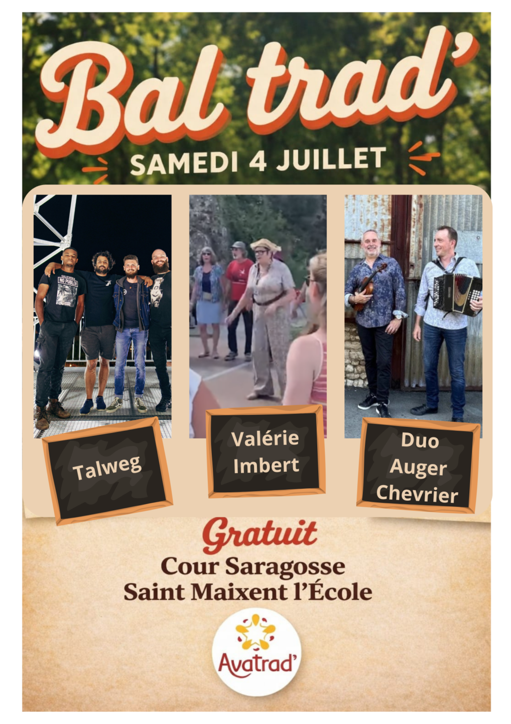 Bal Trad' Rue Garran de Balzan Saint-Maixent-l'École 2026-07-04
