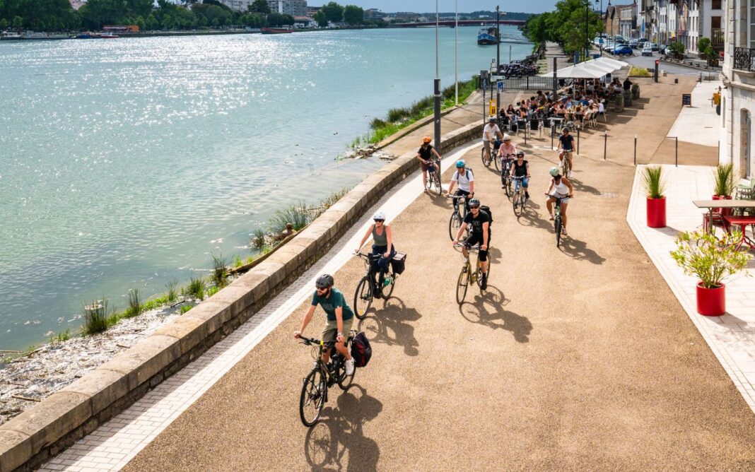 Balade à vélo Baiona’vélo, du port à l’océan Devant Bicicletta Bayonne