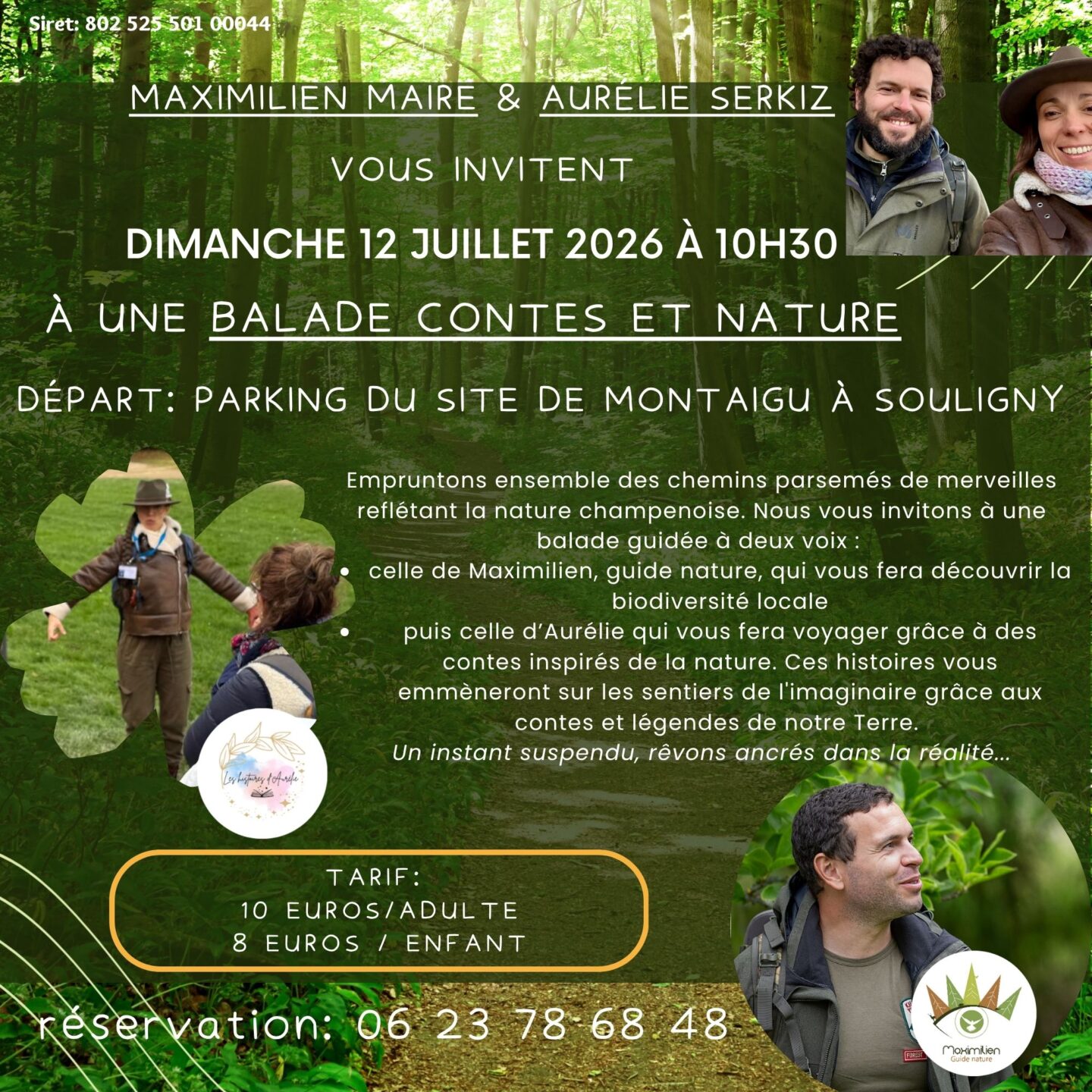 Balade Contes et Nature Parking du site de Montaigu Souligny 2026-07-12