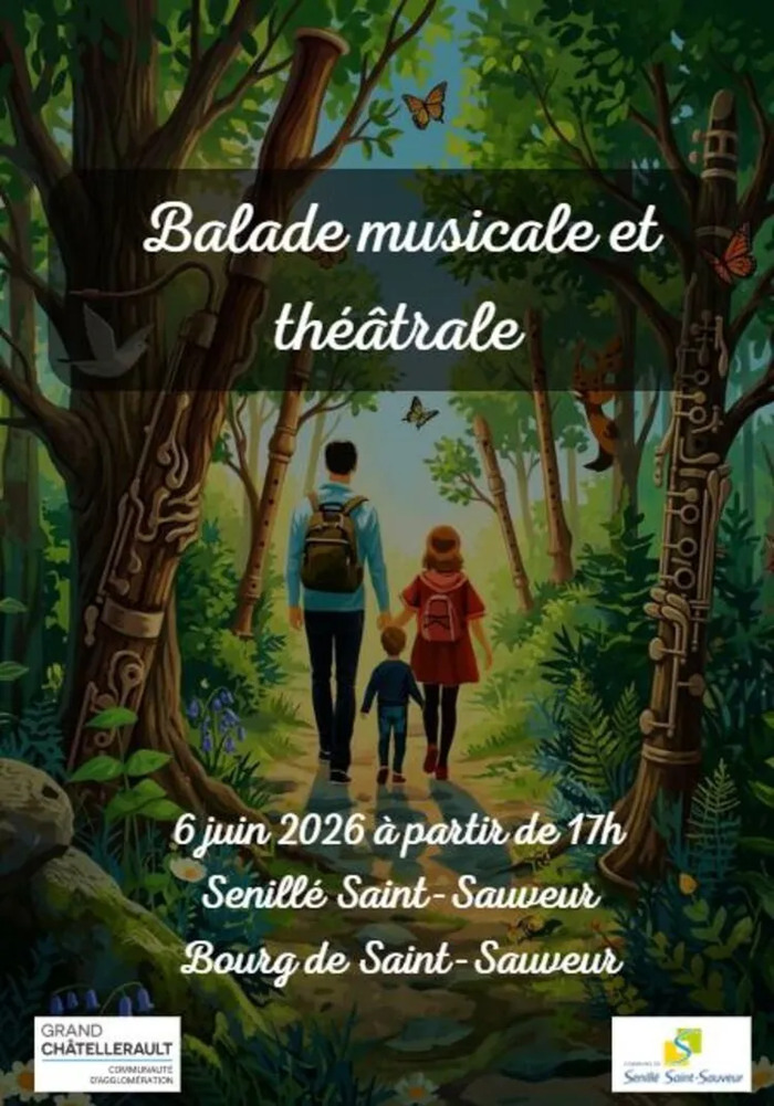 Balade musicale et théâtrale à Senillé-Saint-Sauveur 5 place de la Foucaudière Senillé-Saint-Sauveur 2026-06-06
