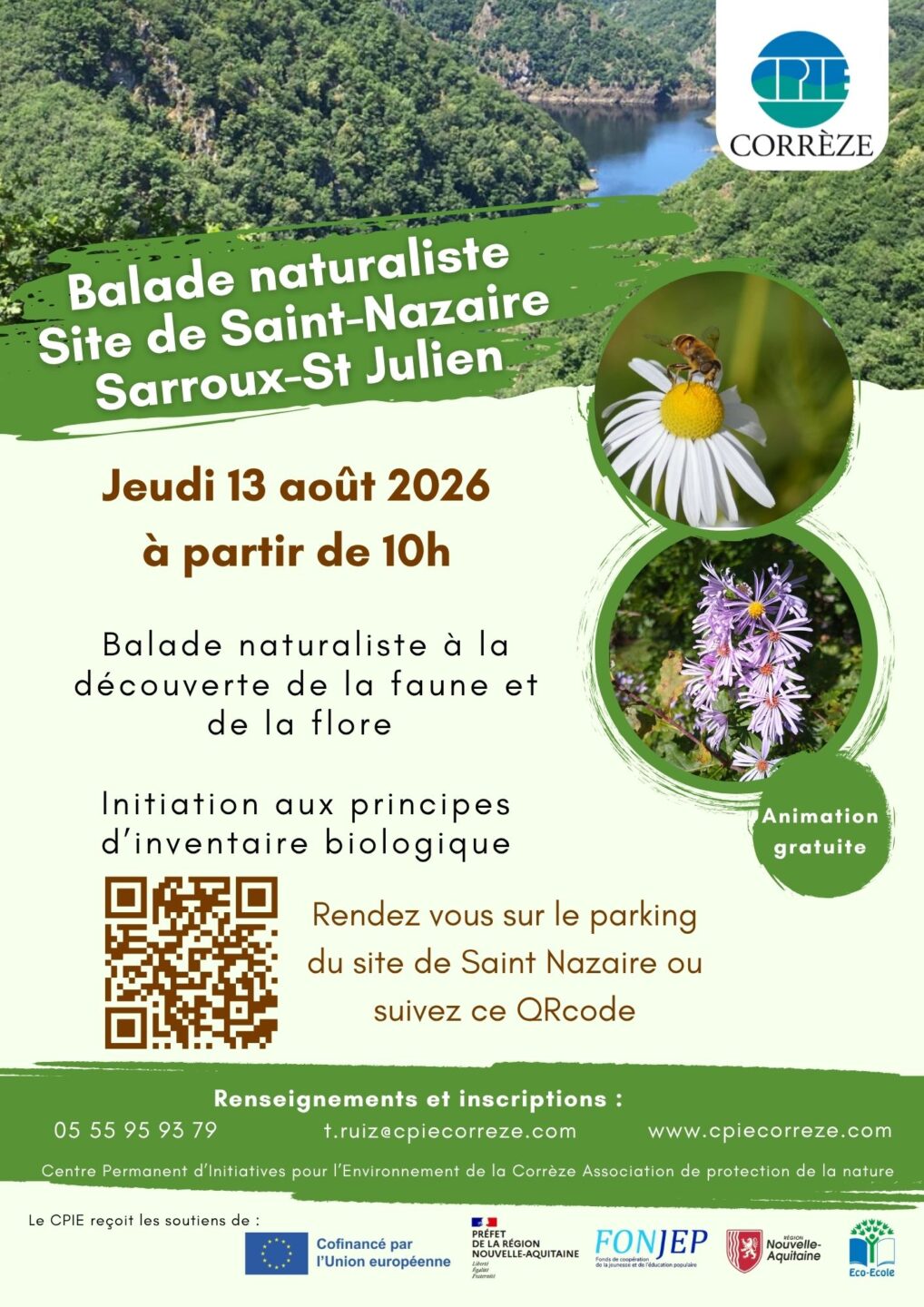 Balade naturaliste au site de Saint-Nazaire Sarroux Saint Julien