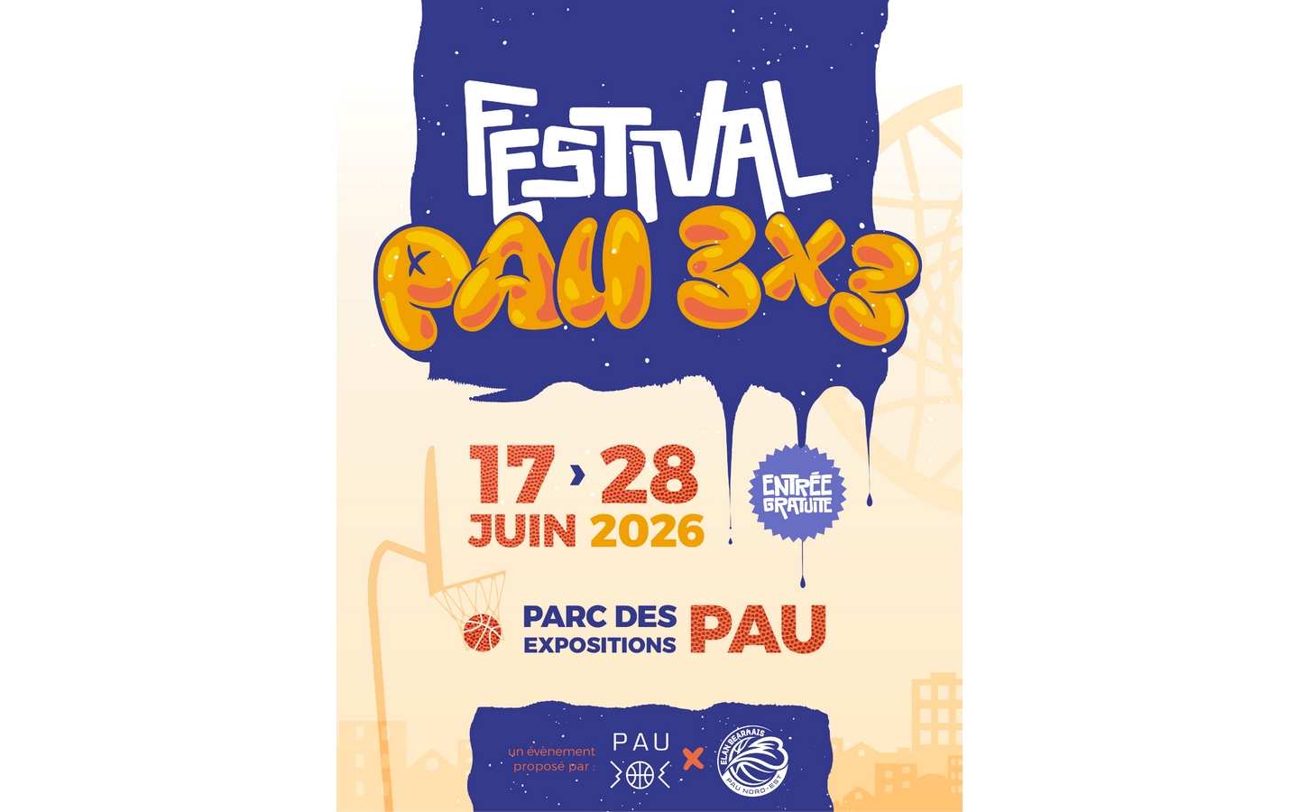 Basket: Festival Pau 3X3 bvd champetier de ribes Pau