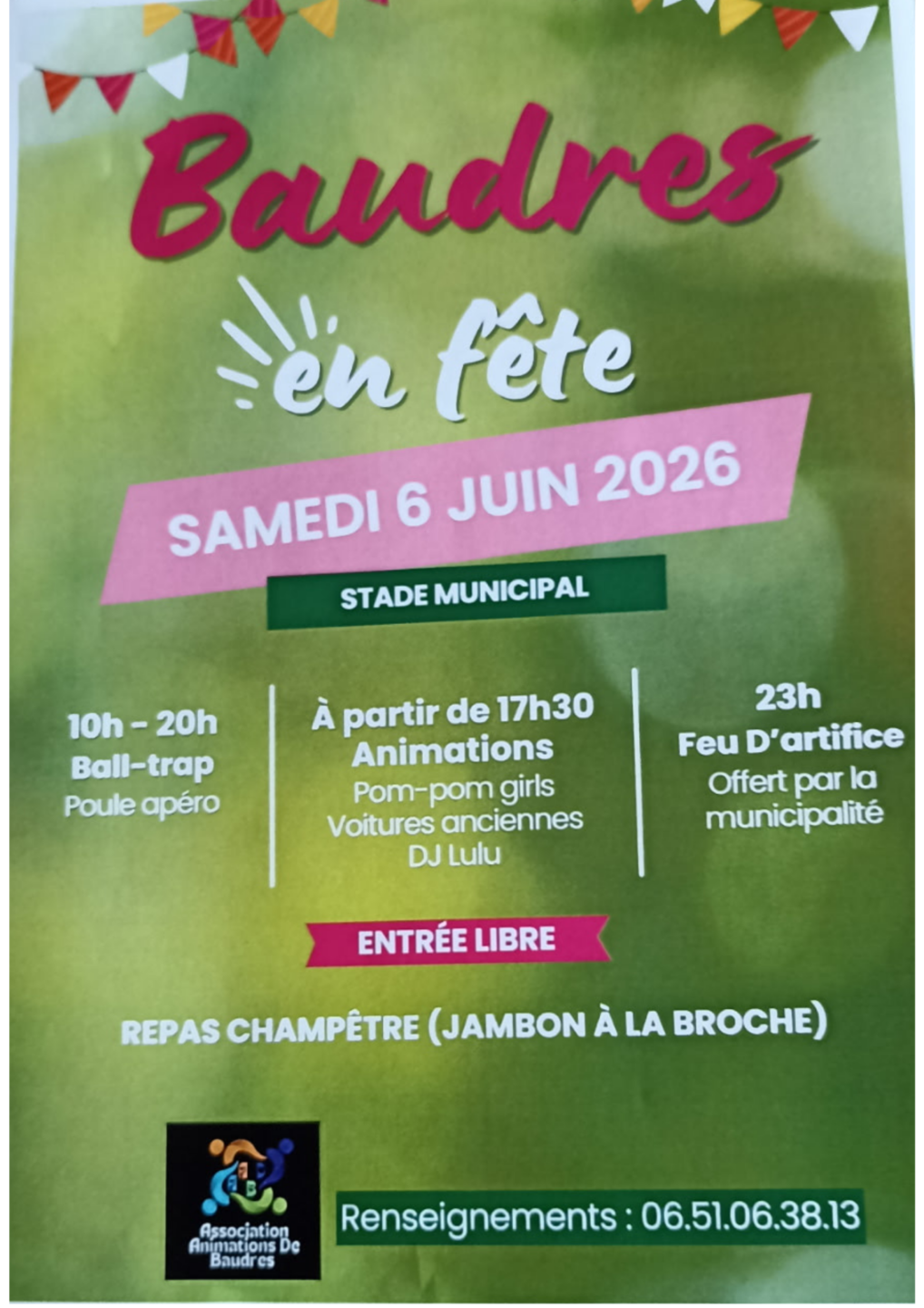 Baudres en fête Baudres 2026-06-06