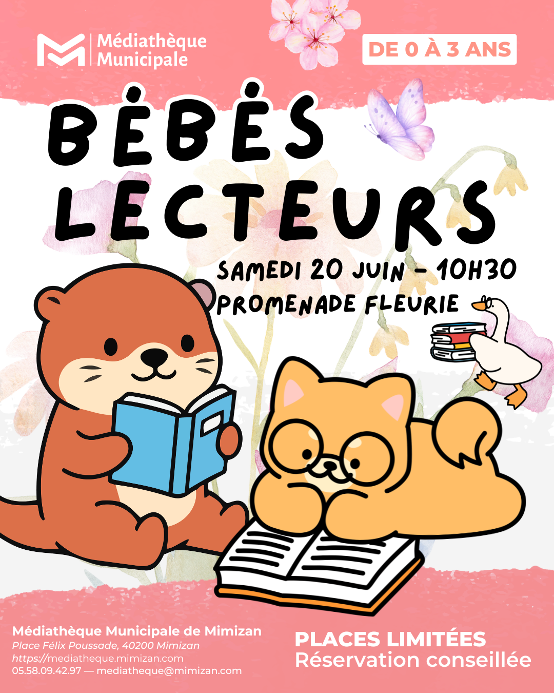 Bébés lecteurs Promenade fleurie Mimizan 2026-06-20