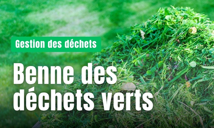 Benne des déchets verts Centre Technique Municipal Lezennes