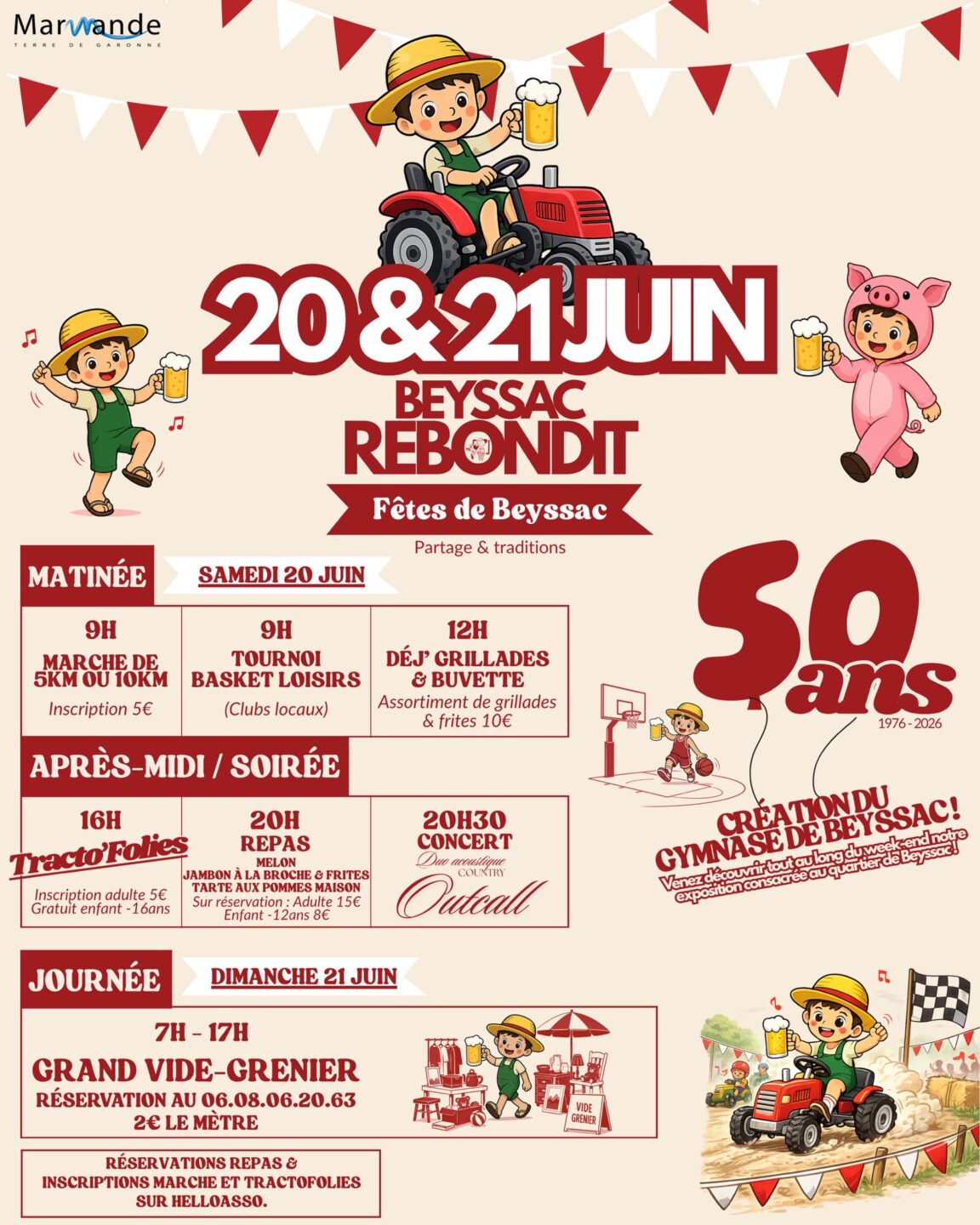 Beyssac Rebondit Fêtes de Beyssac Beyssac Marmande 2026-06-20