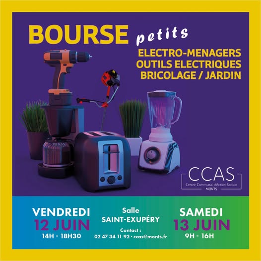 Bourse aux petits appareils électriques Monts
