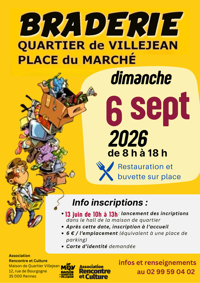 Braderie de Villejean, Place du marché de Villejean, Rennes