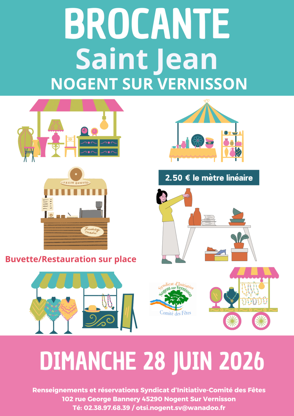 Brocante de la St Jean  Nogent-sur-Vernisson
