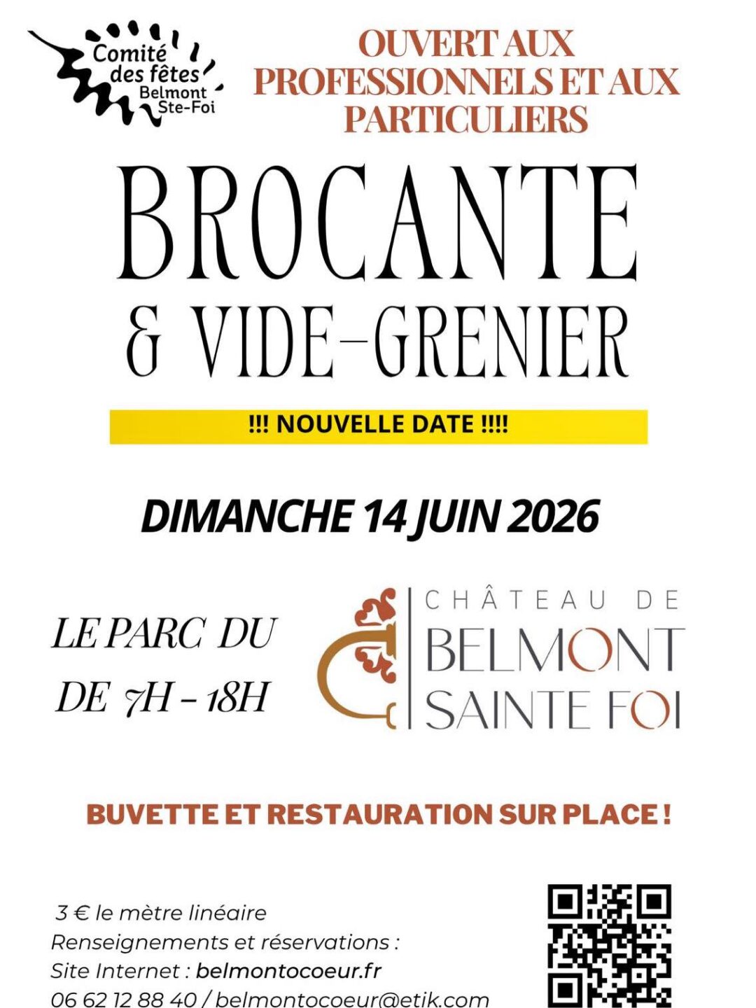 Brocante et vide-greniers à Belmont-Sainte-Foi Château de Belmont-Sainte-Foi Belmont-Sainte-Foi