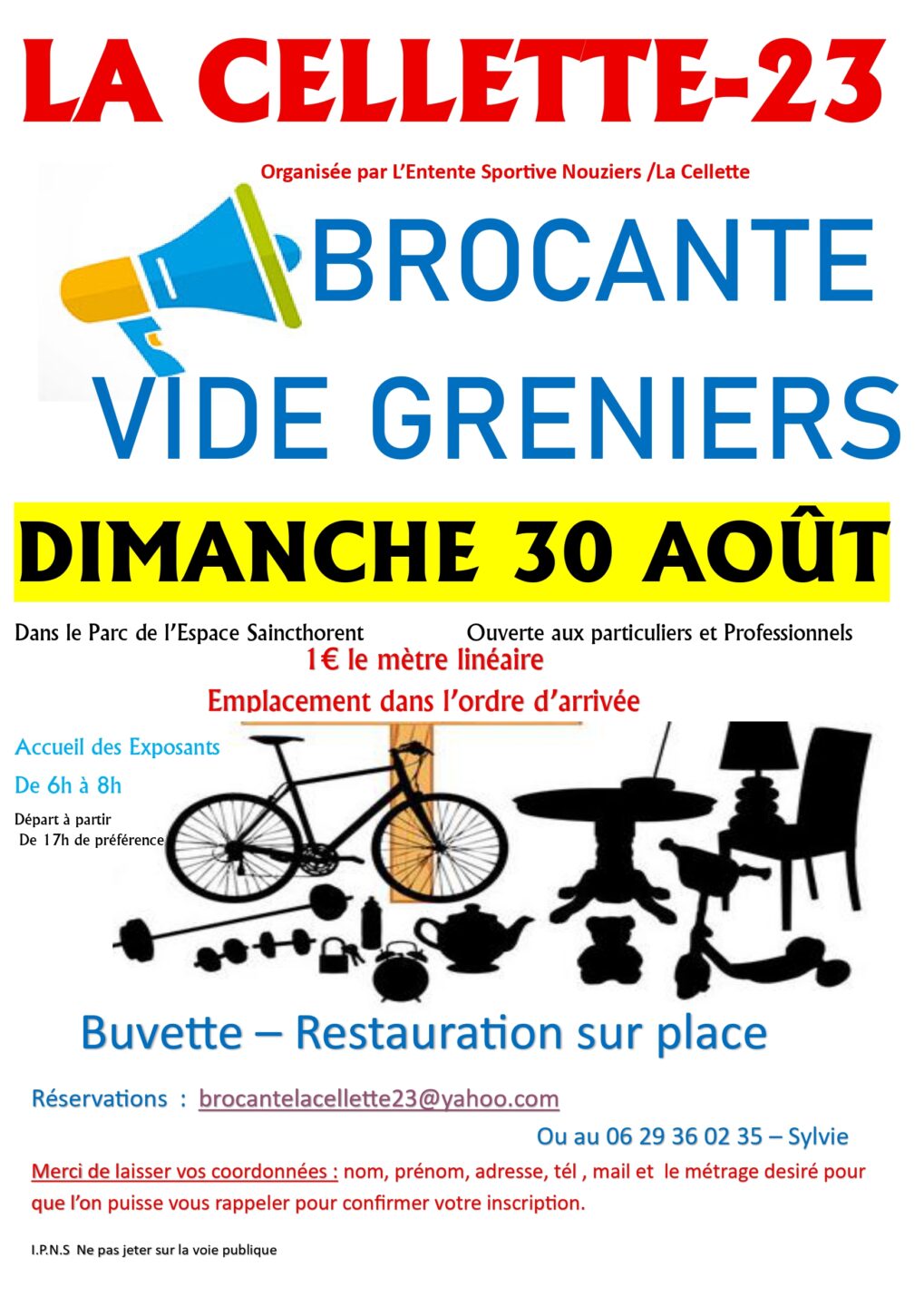 Brocante Vide grenier  La Cellette