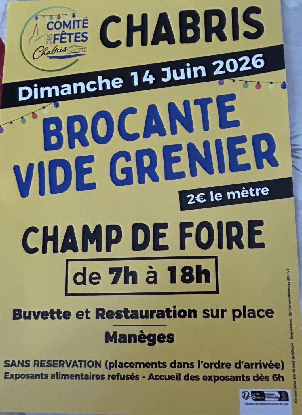 Brocante/Vide Grenier Chabris
