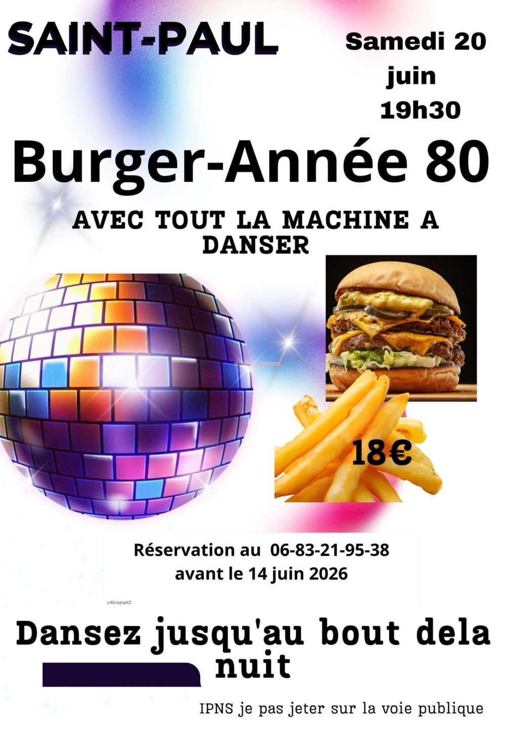 Burger Année 80 Saint-Paul