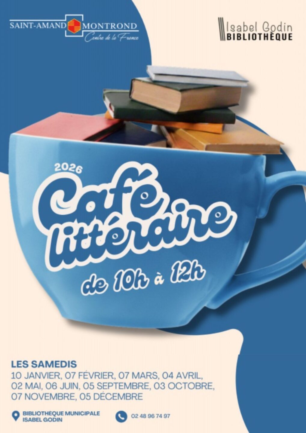 Café littéraire 31 Cours Manuel Saint-Amand-Montrond 2026-06-06